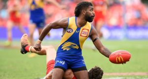 West Coast Eagles coach Adam Simpson happy his team is still showing fight late in the AFL season
