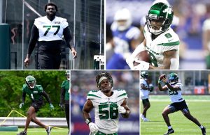 The new Mekhi Becton? The old Carl Lawson? Elijah Moore clicking? What I’m tracking in Jets camp