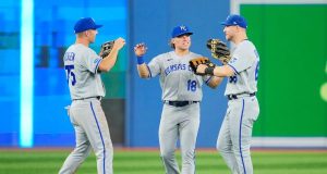 Royals, sans 10 unvaxxed players, win in Toronto