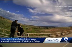 Wrong place, right time: Officer saves woman from jumping off bridge