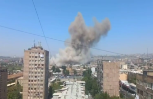 Explosion rocks Yerevan shopping plaza