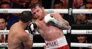 Watch adorable moment Canelo Alvarez’s daughter runs into boxing star’s changing room to celebrate Gennady Golovkin win