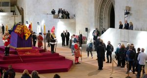 Biden, VIPs lay low as spotlight stays on late Queen
