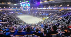 Blues open season tomorrow at Enterprise Center