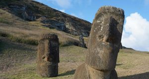 Fire damages some of the famous moai statues on Easter Island