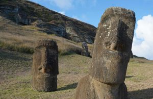 Fire damages some of the famous moai statues on Easter Island