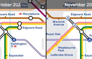 A new tube map and cover art to mark the Elizabeth line changes