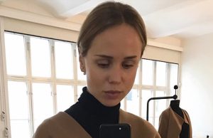 How to Wear a V-Neck Sweater Like a Swedish It Girl