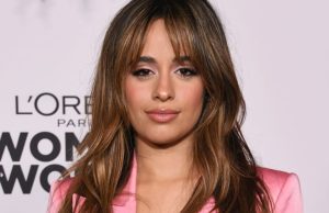 Look: Camila Cabello Rocks Silky Pink Blazer With No Top Underneath