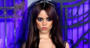 Jenna Ortega Stuns in Versace in Photos From ‘Wednesday’ Premiere