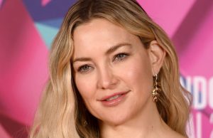 Kate Hudson Stuns in an Ab-Baring Crop Top and Sheer Sparkly Skirt