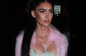 See Megan Fox’s Latest Barbiecore Outfit With a Fuzzy Pink Sweater and Corset