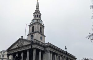 The 800-year old church of St Martin-in-the-Fields