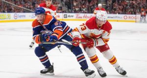 Oilers’ Klostin helped off ice after awkward fall at end of loss to Jets