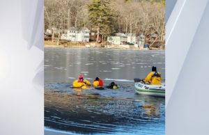Skater rescued after falling through Glen Lake ice