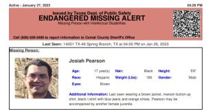 Comal Co. seek public’s help finding endangered teen