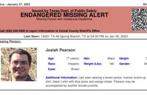 Comal Co. seek public’s help finding endangered teen