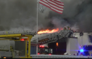 Massive blaze with explosions in Colonie