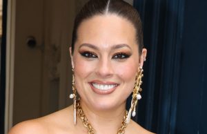 Ashley Graham Is Stunning in a Gold Backless Dress