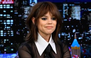 Look: Jenna Ortega Debuts a Wolf Cut and Rocks a Sheer Goth Glam Dress