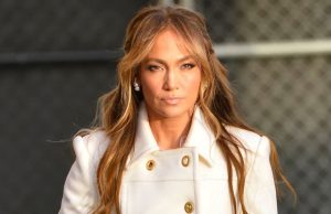 Jennifer Lopez Looks Stunning in a Baby Pink Ruffled Slip Dress