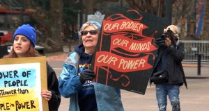 Activists march in Knoxville on 50th anniversary of Roe v. Wade