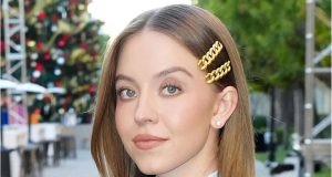Sydney Sweeney Looks Gorgeous in a Thom Browne Blazer and Mini Dress